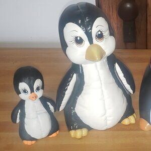 Penguin Pack – 2 Glass Figurines